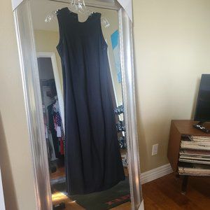 Calvin Klein Black Sleeveless Midi Dress